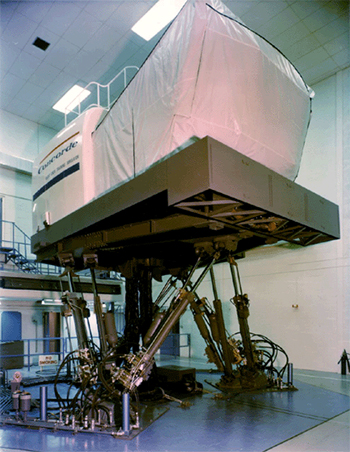 The Concorde simulator at Filton in the late 70s